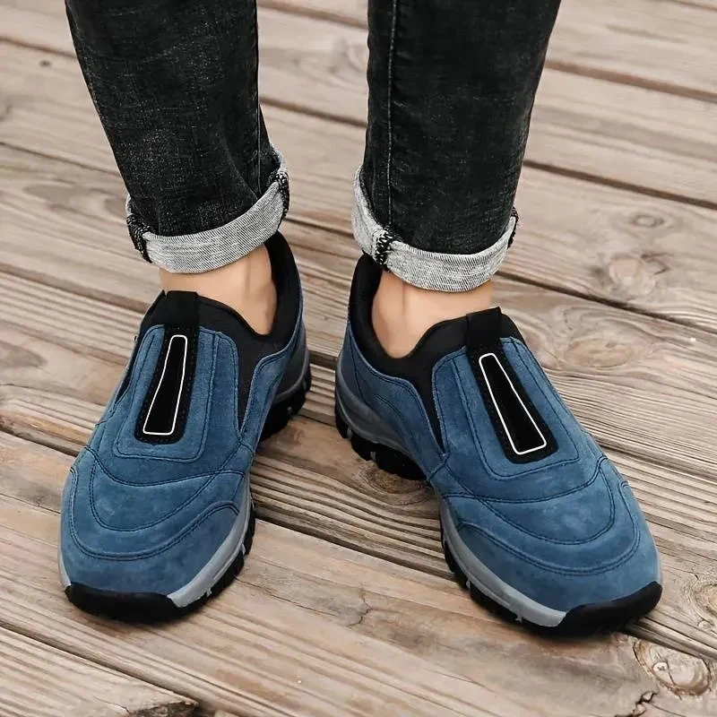 Sapatos de caminhada leves e antiderrapantes para homens ao ar livre, tênis para caminhada