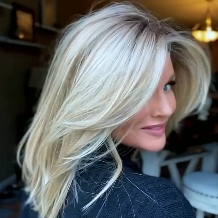 Glueless Blonde Long Fluffy Hairstyle Wig