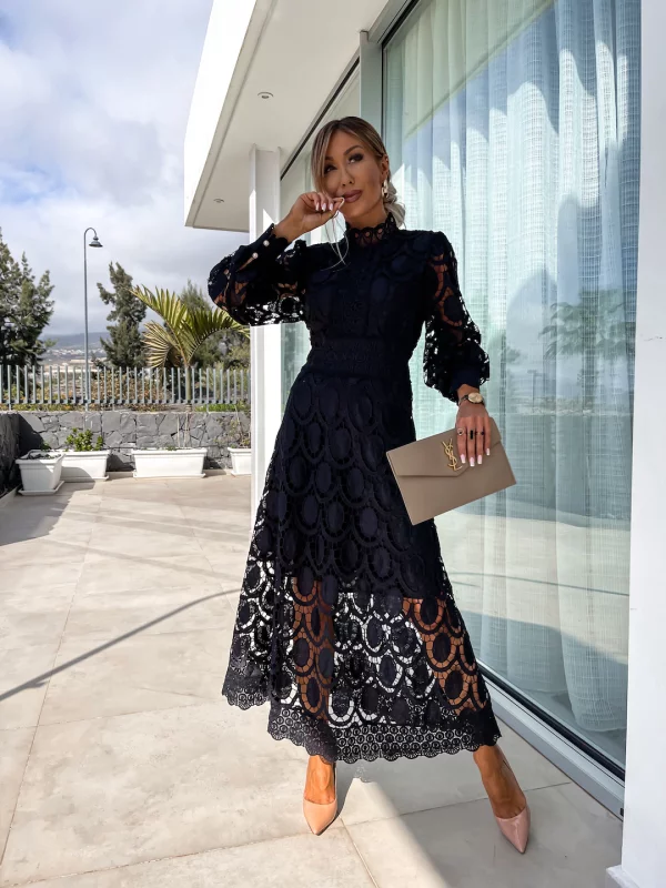 Rochie maxi din dantela de calitate superioara
