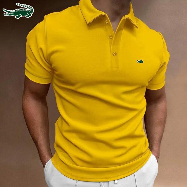2023  Camisa pólo em piquet de algodão