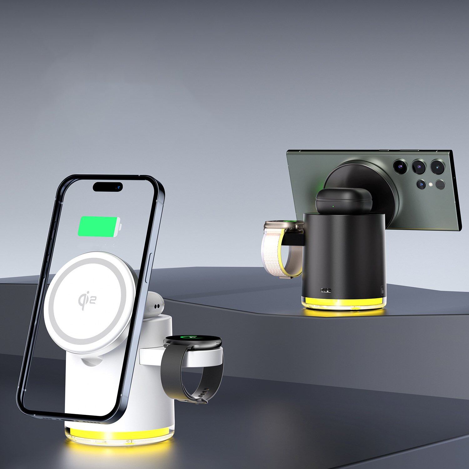 ⚡Magnético 3 em 1 Carregador sem fios dobrável