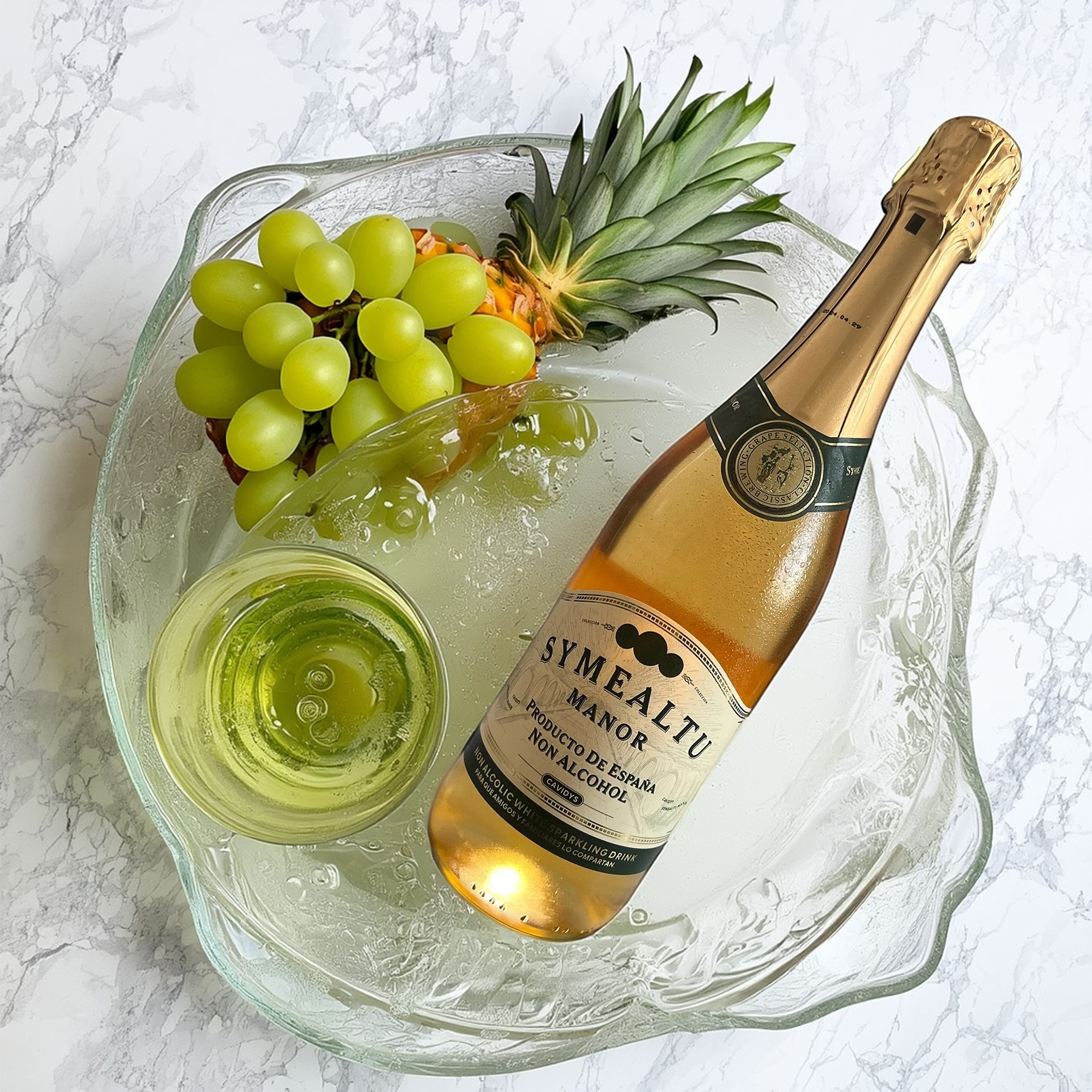 SYMEALTU MANOR-Alcohol-Free Sparkling White Wine