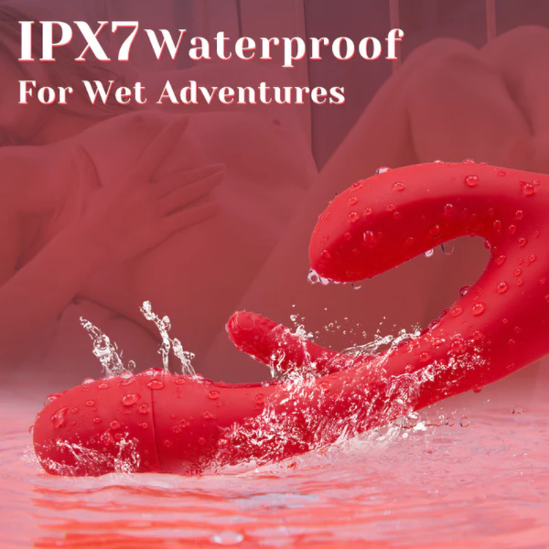 Вибриращ вибратор тип „всичко в едно“ за G-точката с потупване на заек за жени