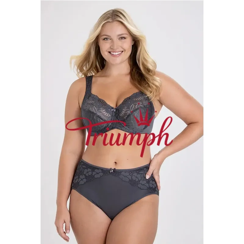 Triumph - 3 peças. 🥇Sutiã Jacquard Feminino com Fecho Frontal