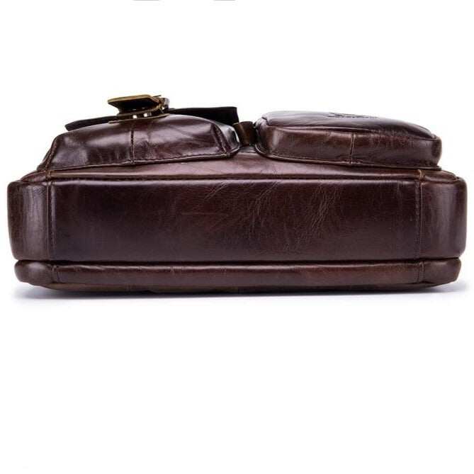 Męska teczka Torba na laptopa z prawdziwej skóry Torba Crossbody