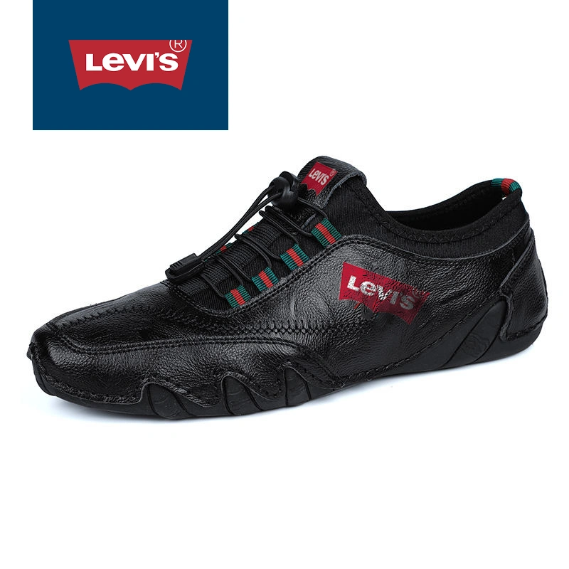 LEVI'S VYRIŠKI SPORTBAČIAI IŠ NATŪRALIOS ODOS, RANKŲ DARBO, KVĖPUOJANTYS IR NESLYSTANTYS