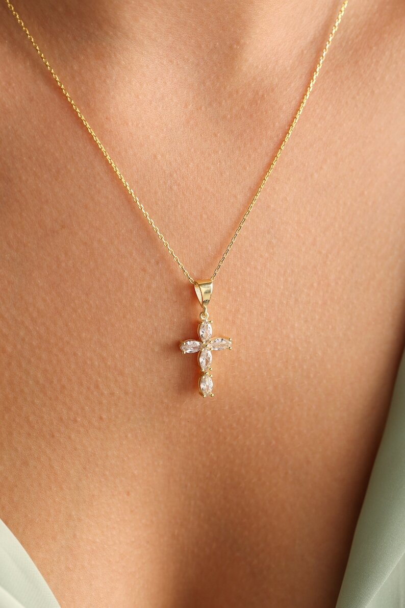 Sterling Silver Cross Necklace