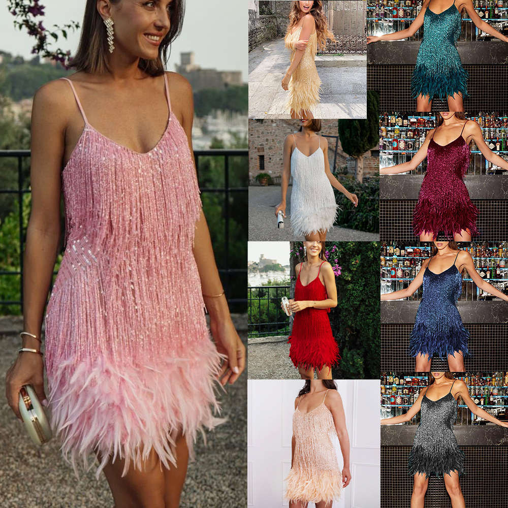 [ZARA]Sukienka typu slip z cekinami Luxe Tassel