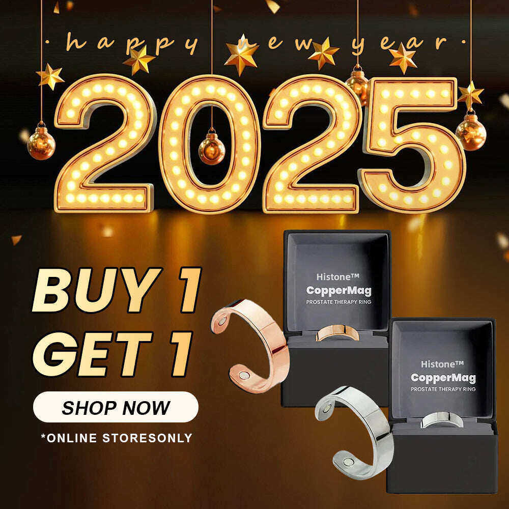 🎆 Liquidação de Ano Novo 1🎁 Último dia de promoção oficial na loja da marca: 50% de desconto 🎇 Anel de próstata Hisstone™ CopperMag 🌟