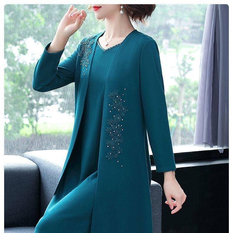 🌸Women's elegant jacket and dress 2-piece set