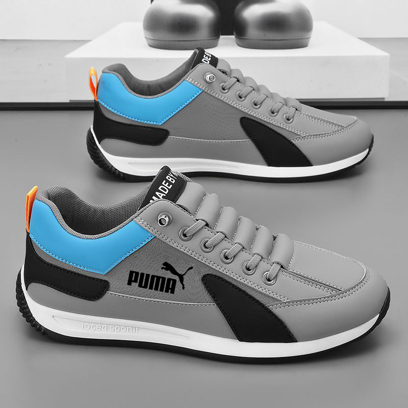 PUMA Novos sapatos casuais masculinos respiráveis ​​e versáteis de sola grossa