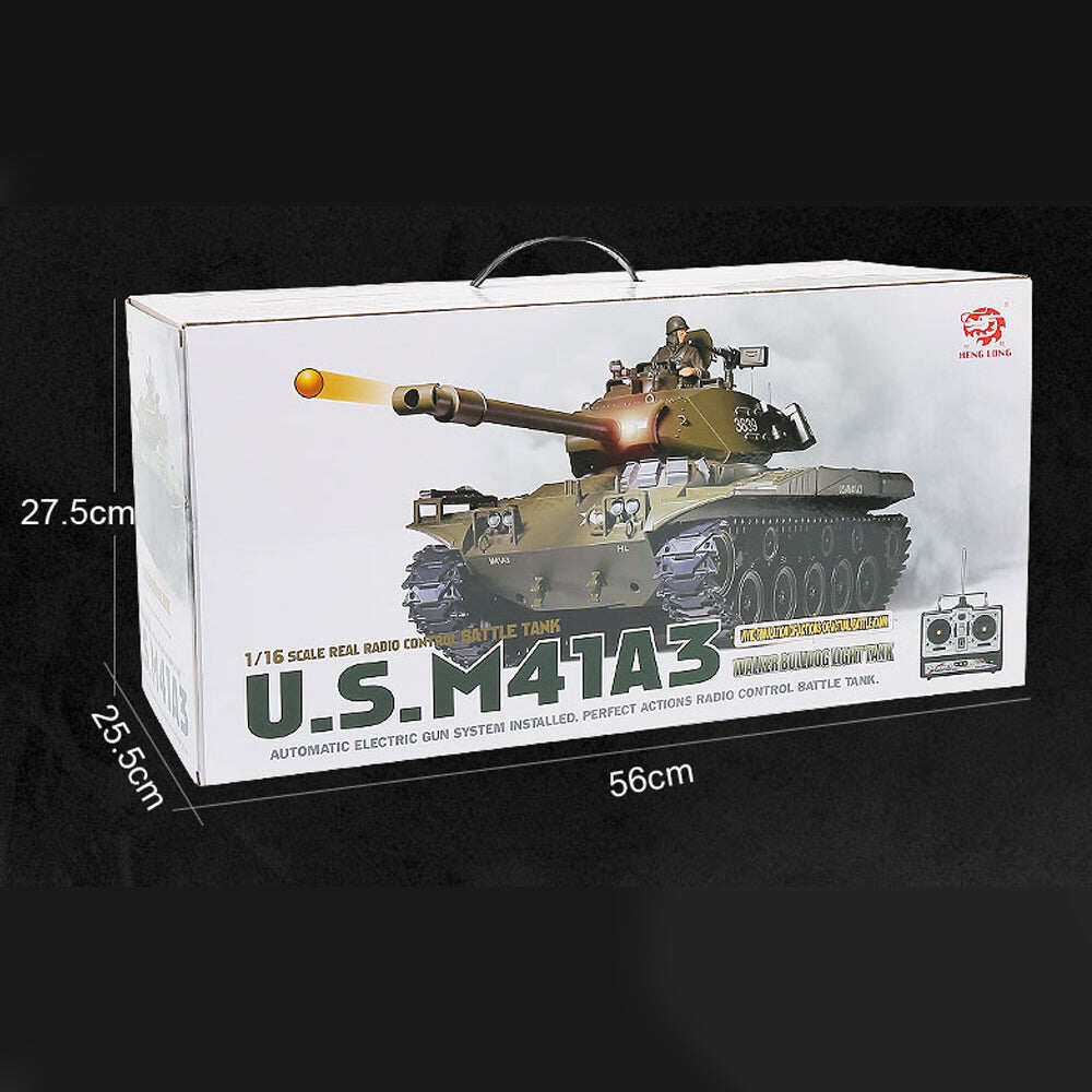 Heng Long 2.4G 1/16 Metal Upgraded RC Tank U.S. M41A3 Walker Bulldog 3839-1