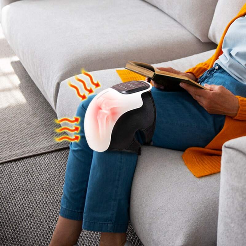 Massageador infravermelho de joelho ThermaPro ™, alívio avançado da dor, terapia térmica, intensidade ajustável para recuperação e relaxamento