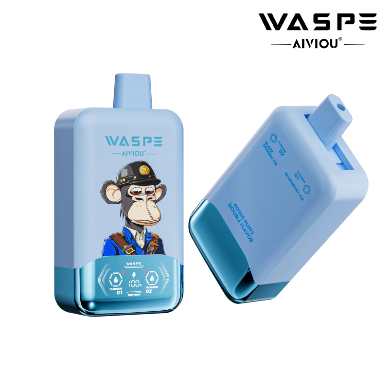 waspe 40000 puffs Blueberry ice + Black Dragon ice