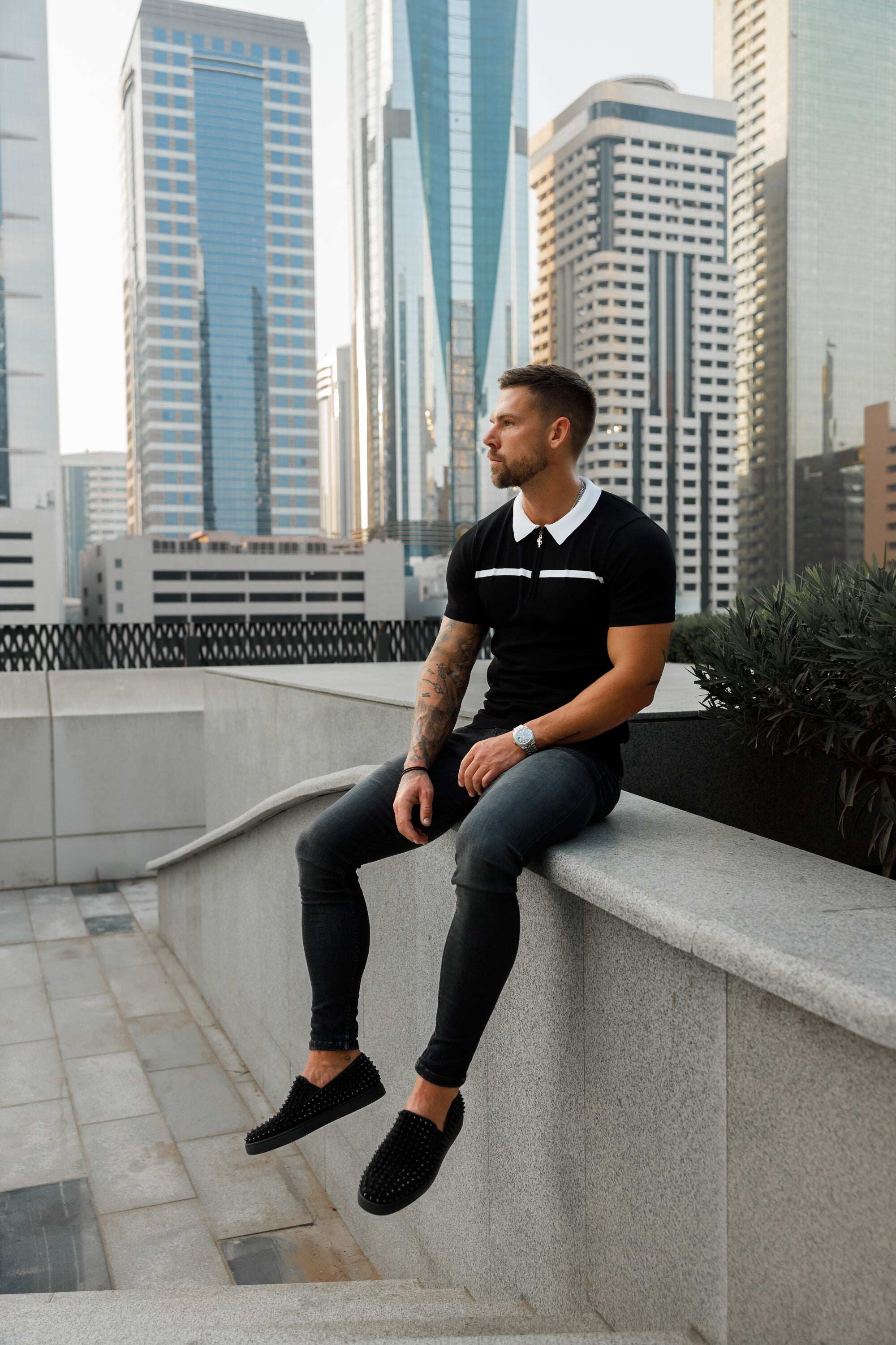 Ultra Stretch Black Slim Jeans - FSJEAN003