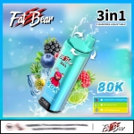 AIVONO AIM FAT BEAR 80000 PUFFS VAPES Strawberry ice + watermelon ice + b-pop