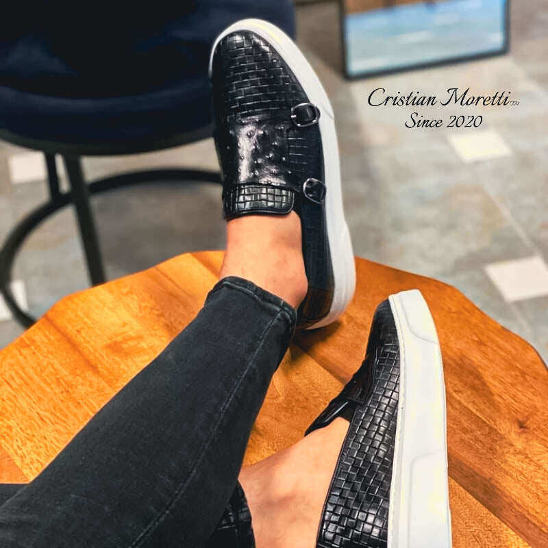 Tênis Fabio De Luca™ Premium com fivela dupla