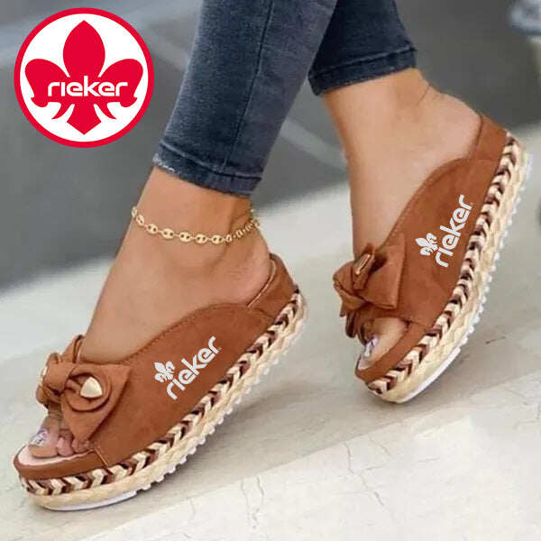 Novas sandálias femininas costuradas à mão RIEKER®