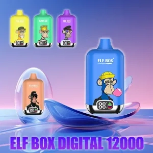 ELF BOX Digital 12000 Puffs Disposable Vape Strawberry Ice