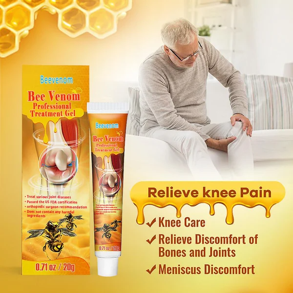 (Compre 1 e ganhe 1 reembolso total grátis se não houver resultados visíveis dentro de 3 semanas) Gel de tratamento profissional BeeVenom™ New Zealand Bee Venom