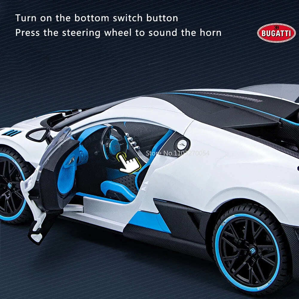 1:18 Bugatti Divo Sports Модел на лят под налягане автомобил