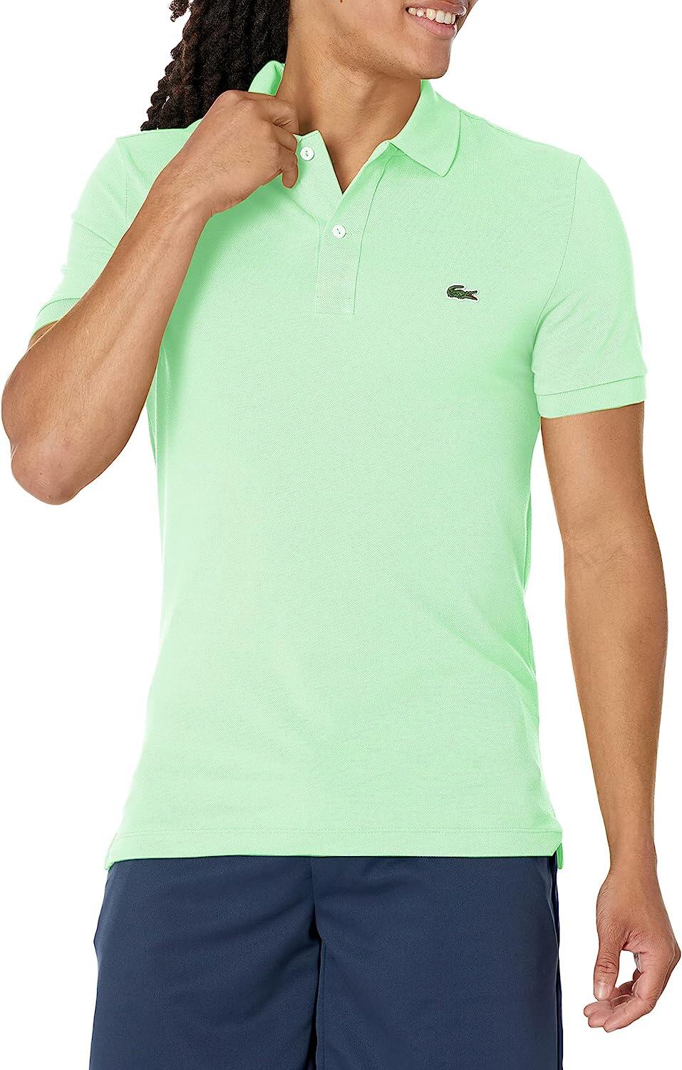 CAMISA POLO MASCULINA LACOSTE CLASSIC PIQUE SLIM FIT MANGA CURTA