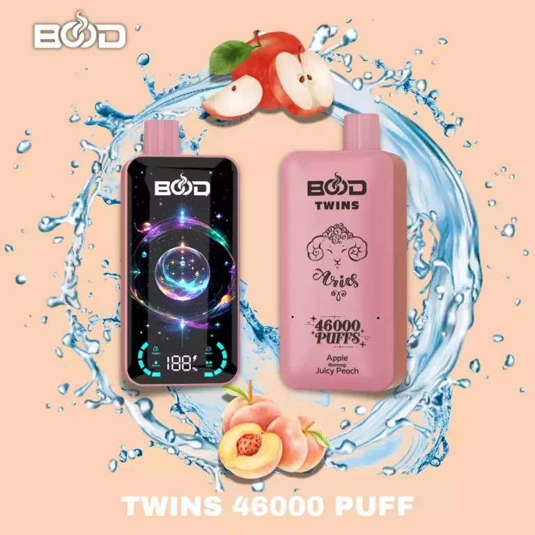 BOOD TWINS 46000 Puffs disposable vapes Blue Razz Ice & Triple Melon