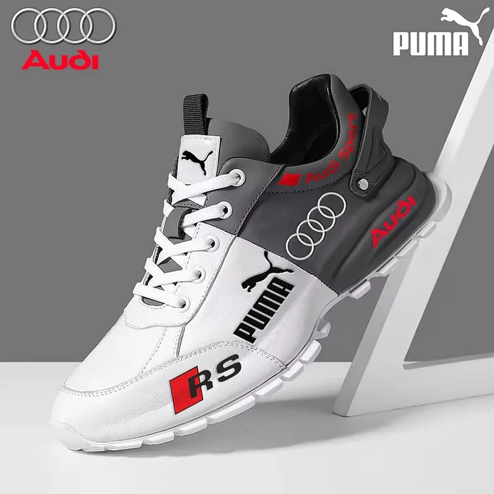 PUMA Audi férfi cipő, könnyű és kényelmes, vízálló, természetes bőrből, 2025