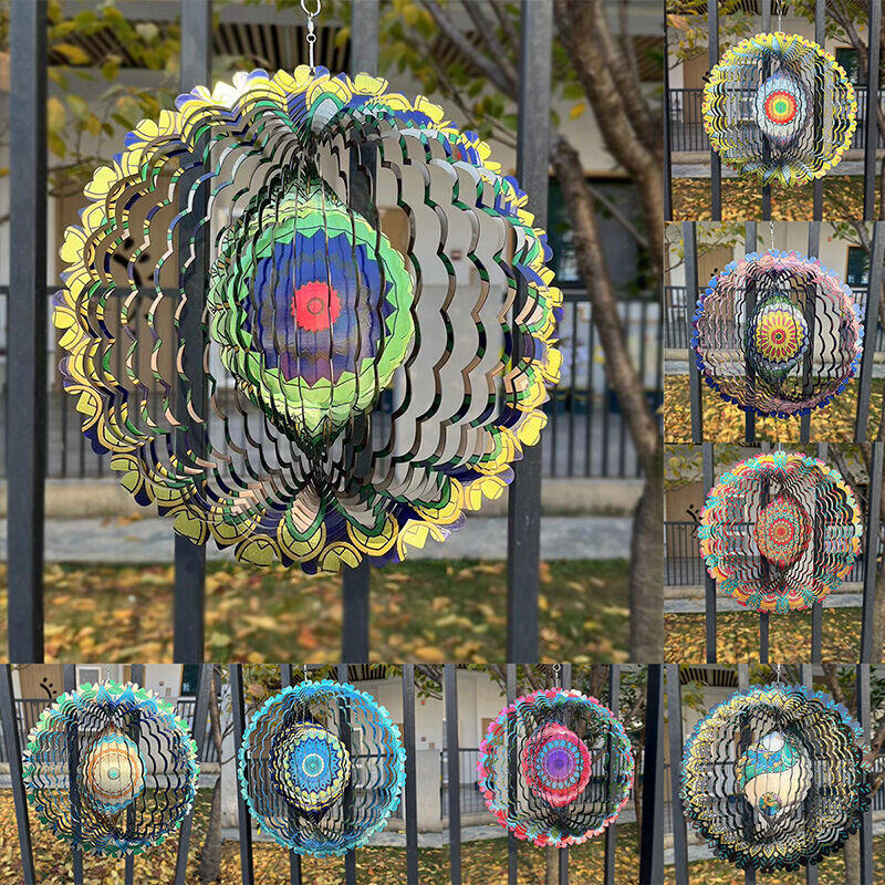 Decorações criativas de suspensão de jardim Decorações giratórias de varanda de jardim