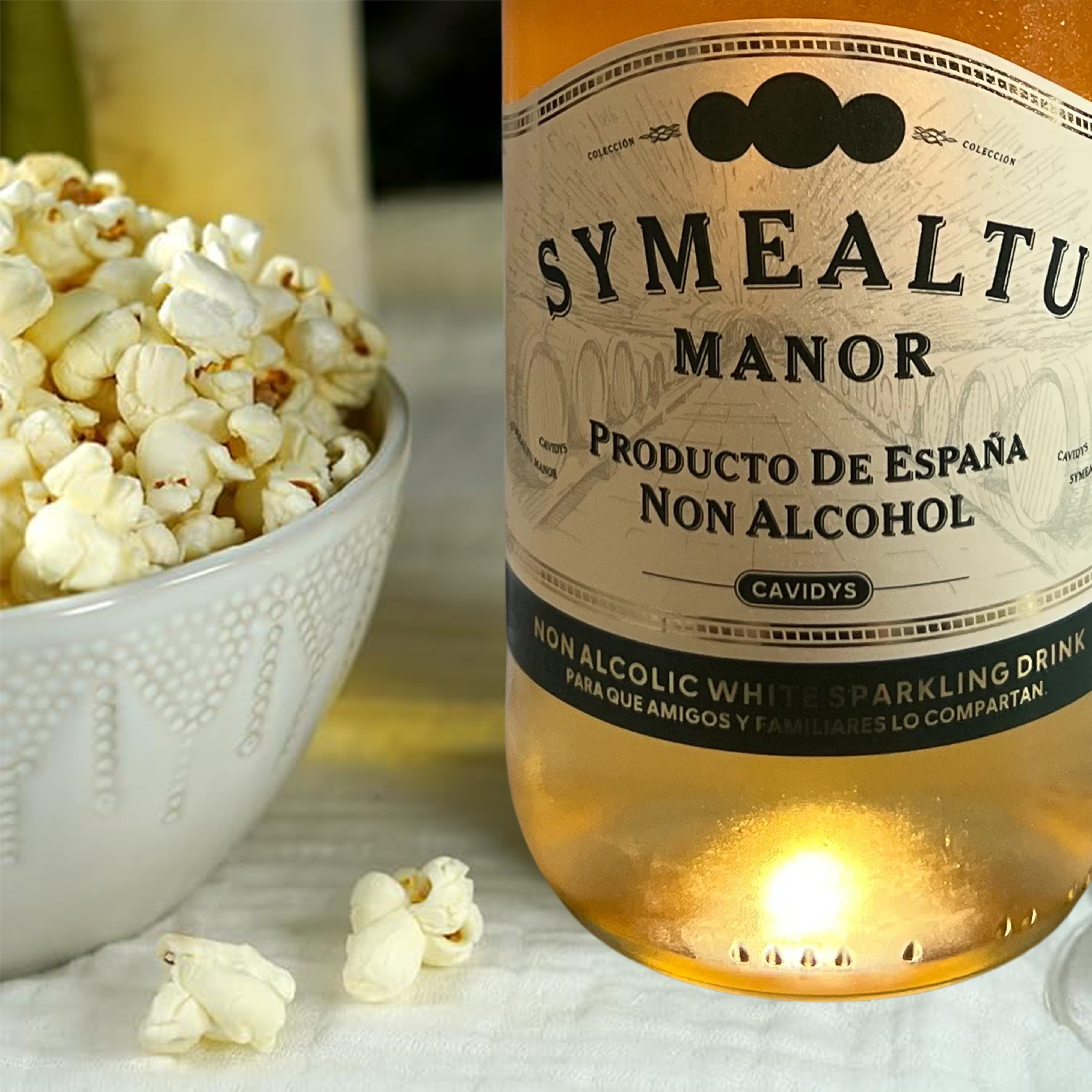 SYMEALTU MANOR-Alcohol-Free Sparkling White Wine