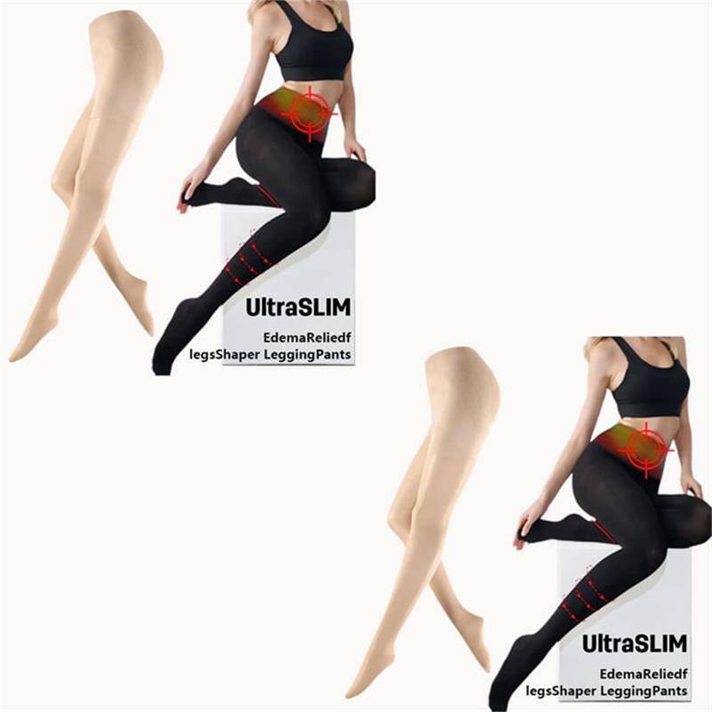 Calças modeladoras de pernas muito leves e suaves