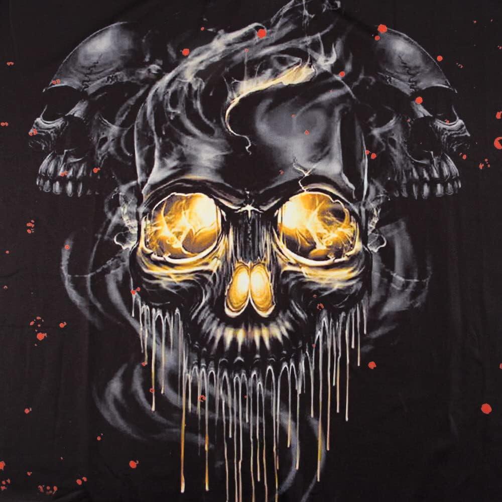 Men's 3D Print Skull T-Shirt 3D Creative Print Short Sleeve T-Shirt Casual Round Neck Novelty Street Fashion Tees Shirt