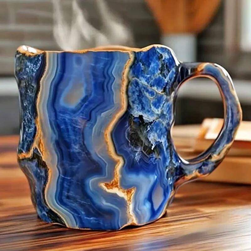(🌲Liquidação de Natal antecipada) ✨️2024 Novas canecas de café de cristal mineral