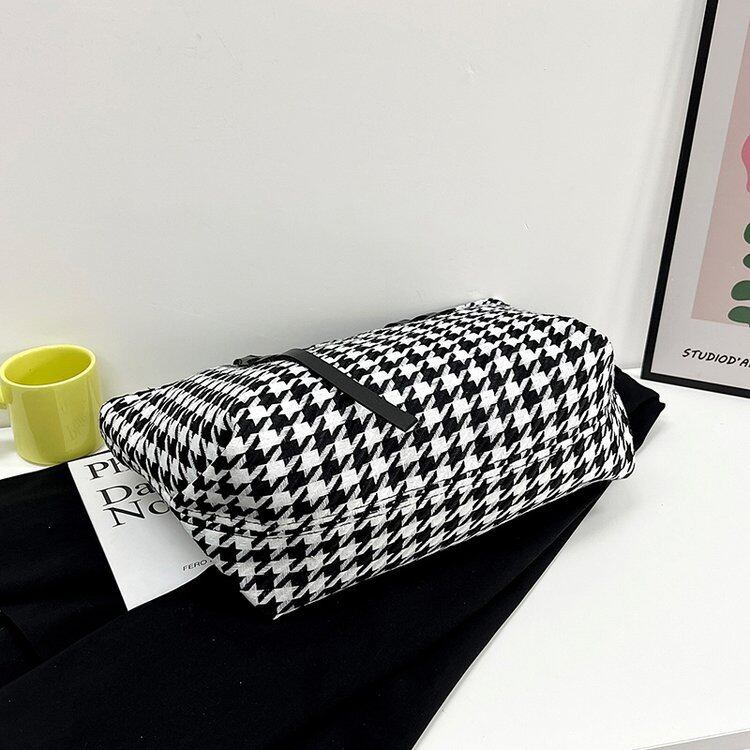 Bolsa City com estampa Houndstooth