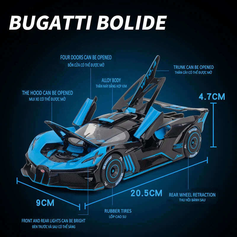 1:24 модел Bugatti Bolide Die