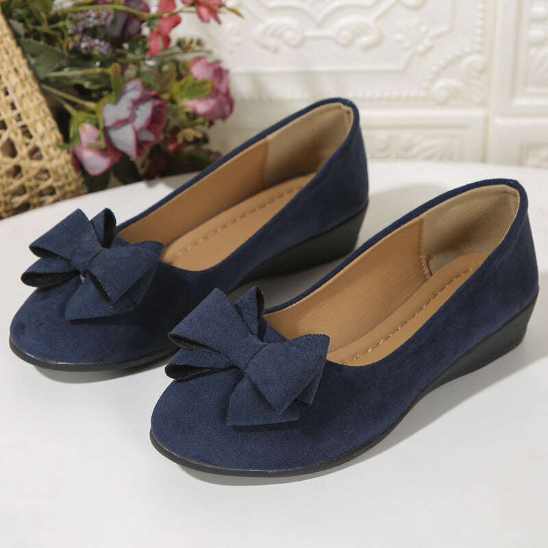 Mocassim plataforma com laço