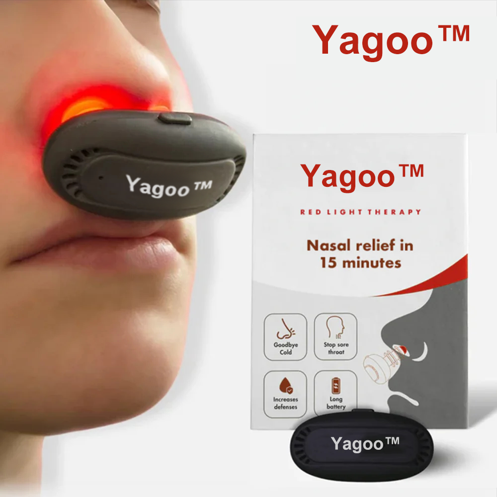 💥Yagoo™RespiRelief Urządzenie do terapii nosa czerwonym światłem