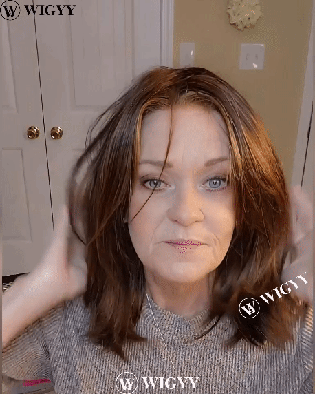 Wig Peruca Elegante Reta Destacada