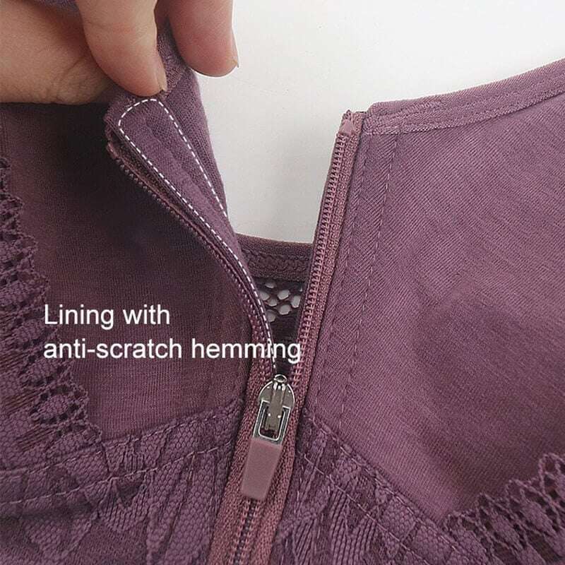 Дамски сутиен голям размер с цип отпред💖