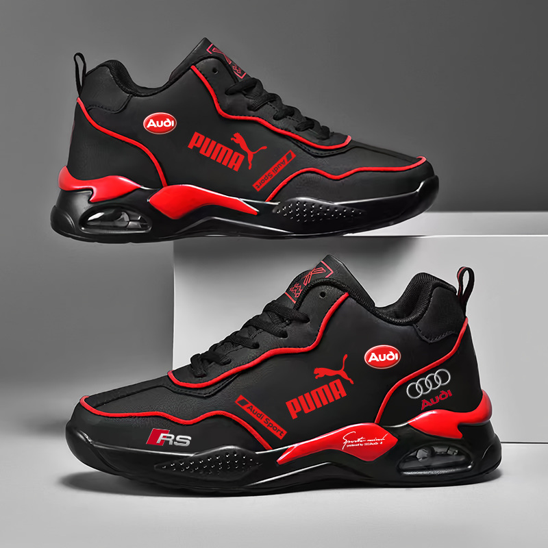 PUMA&AUDI 2025 novos tênis masculinos ortopédicos e confortáveis ​​de couro