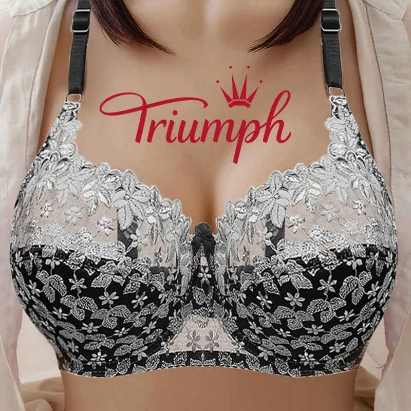 Sutiã ajustável Triumph com renda bordada (M-7XL)
