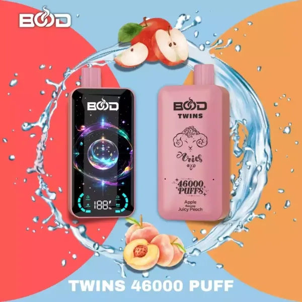 BOOD TWINS 46000 Puffs disposable vapes Watermelon & Strawberry