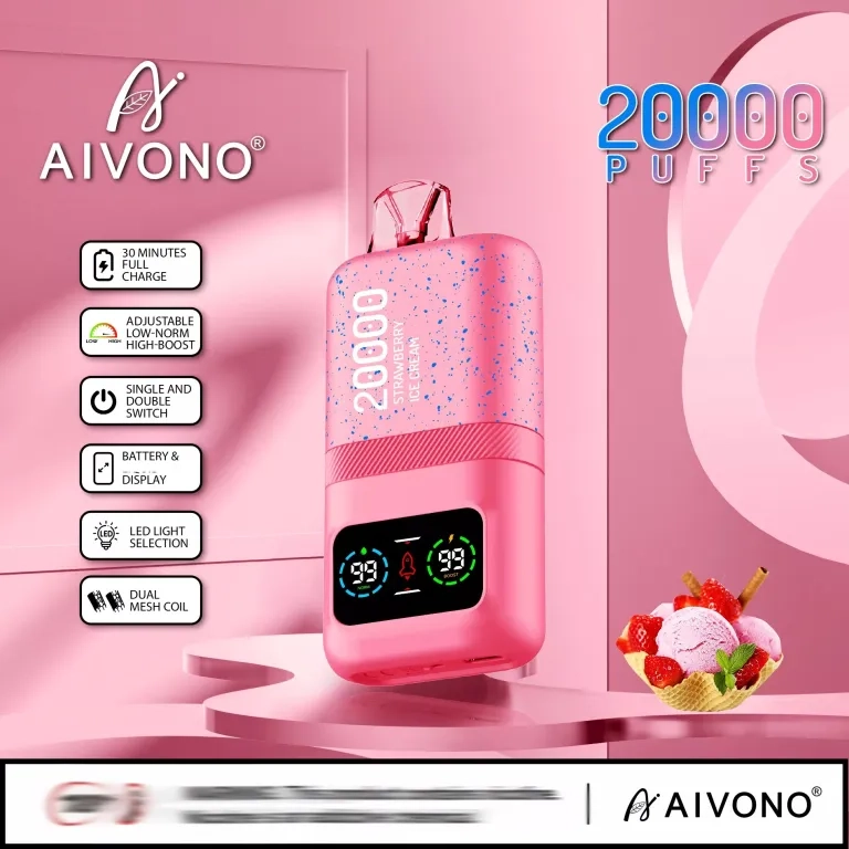 AIVONO 20000 Puffs Dual Mesh Rechargeable Disposable Vapes Mixed berries