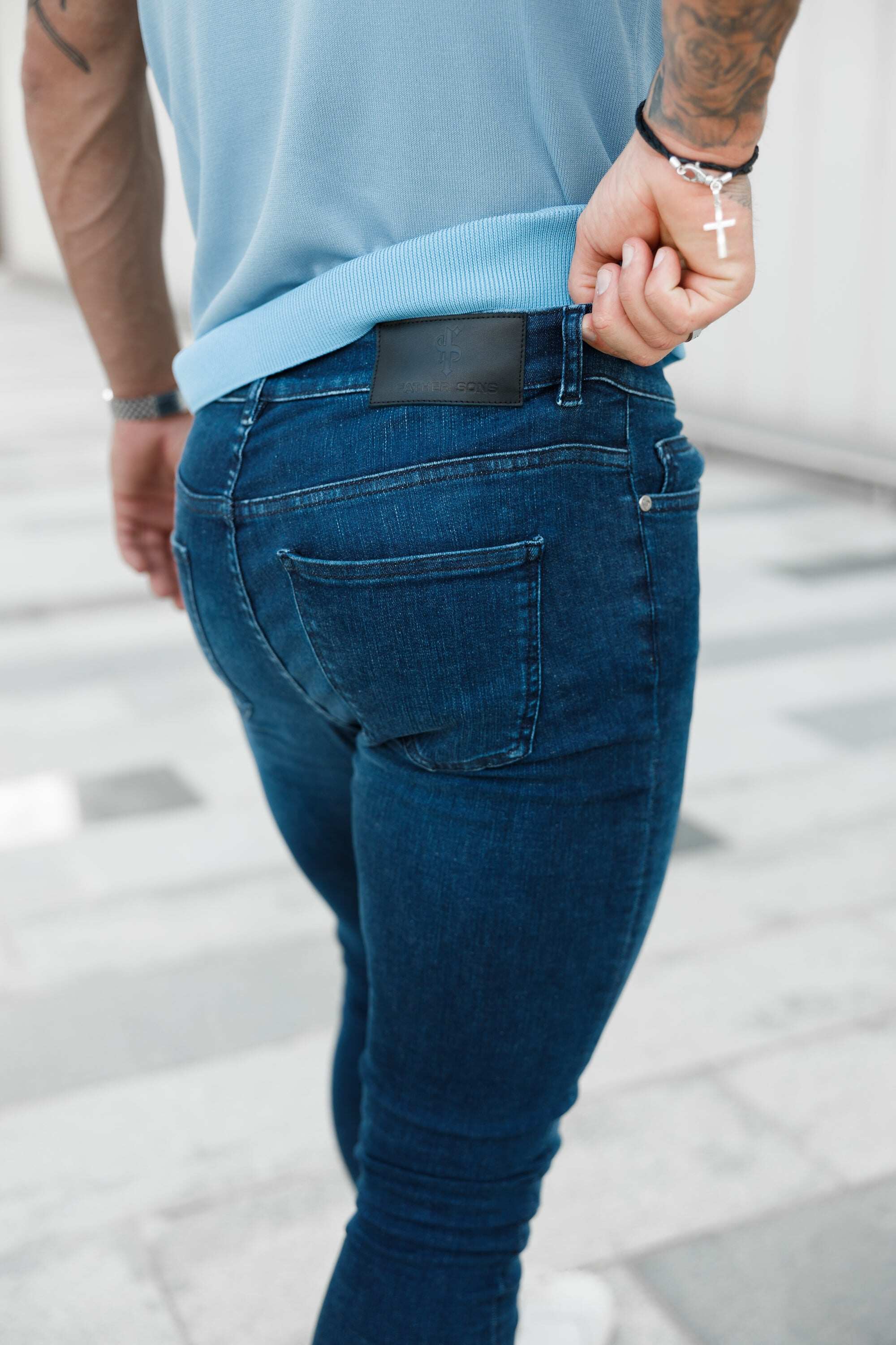 Ultra Stretch Navy Slim Jeans - FSJEAN001