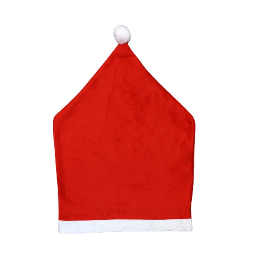 Capas de cadeira 1 pc / 10pcs Natal não tecido capa jantar mesa de volta decoração para casa decoração de natal ano fontes de festa