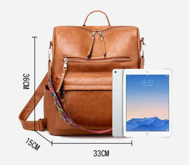 🔥natural leather backpack