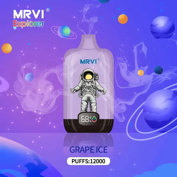 MRVI Explorer 12000 Puffs Digital Screen 12k Wholesale Rechargeable Disposable Vapes