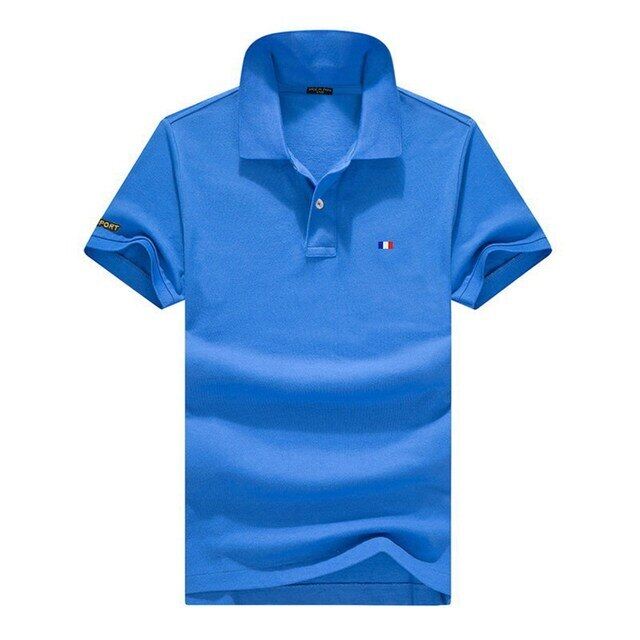 Camisa polo masculina manga curta com absorção de umidade e elasticidade com secagem rápida + proteção UV