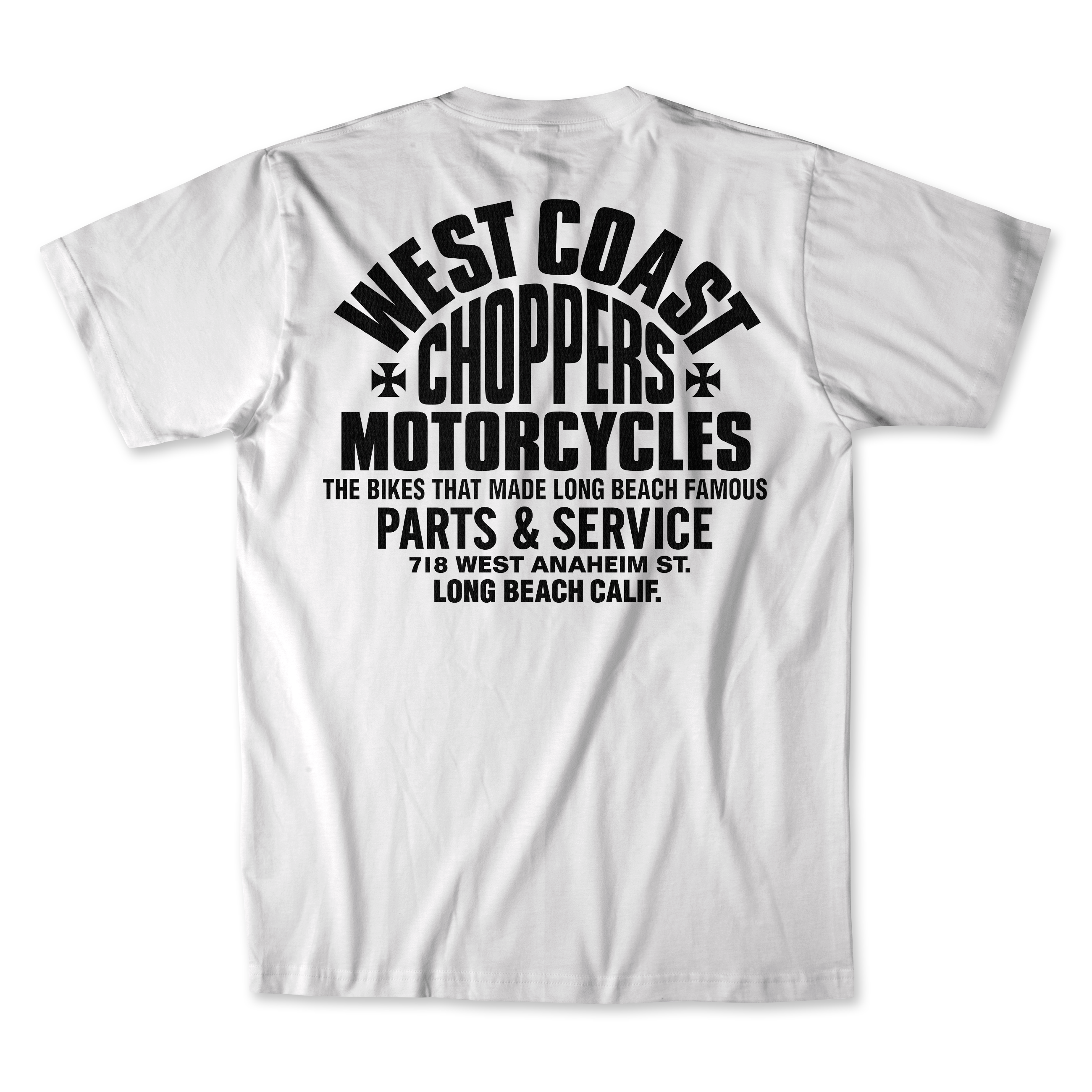 West Coast Choppers Partes Camiseta - Branca
