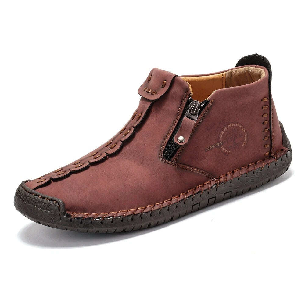 2022 Zipper Outdoor Casual Ręcznie szyte buty robocze
